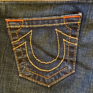 Low-rise True Religion Blue Jeans